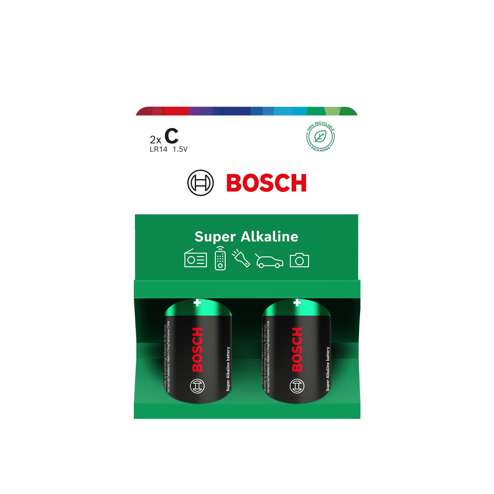 Baterie Bosch LR14SA2B/00 Super Alkaline C 2 ks