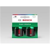 Baterie Bosch LR20SA2B/00 Super Alkaline D 2 ks  - poškozený obal