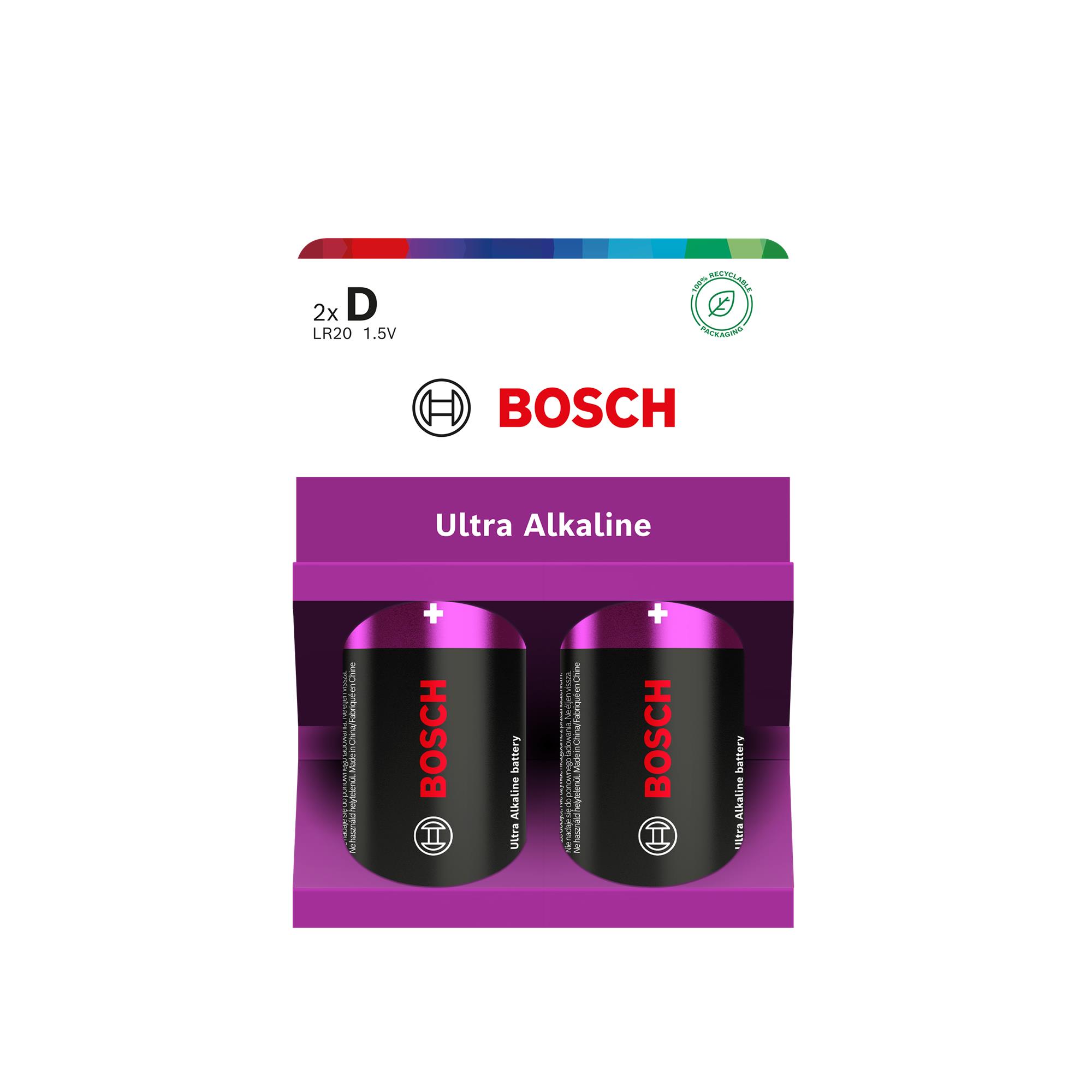 Baterie Bosch LR20UA2B/00 Ultra Alkaline D (LR20) 2 ks