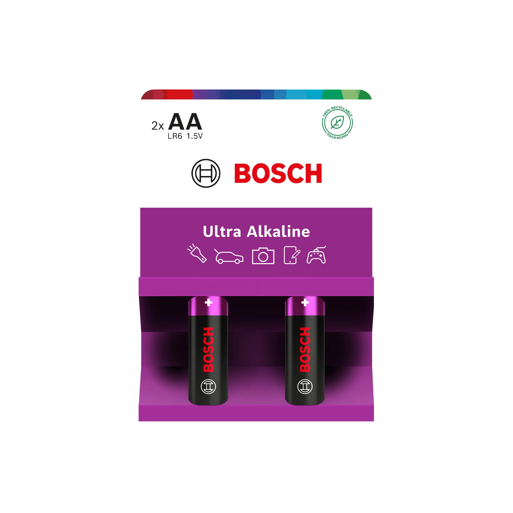 Baterie Bosch LR6UA2B/00 Ultra Alkaline AA 2 ks
