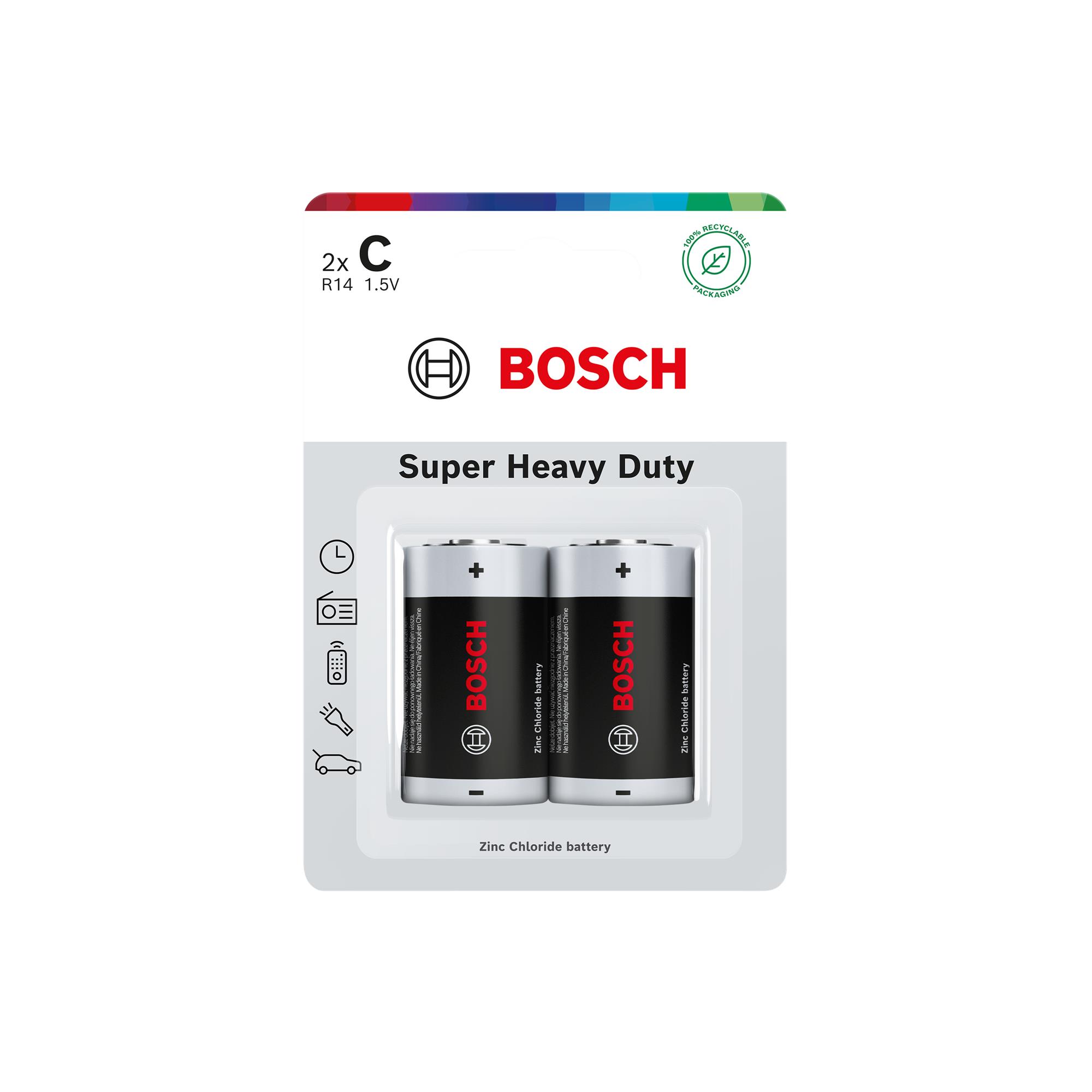 Baterie Bosch R14SHD2B/00 Super Heavy Duty C 2 ks