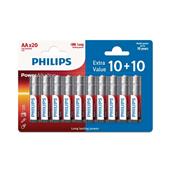 Baterie Philips LR6P20BP/10 Power Alkalická AA 10+10-blister PROMO
