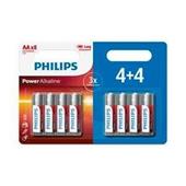 Baterie Philips LR6P8BP/10 Power Alkalické AA 4+4 ks