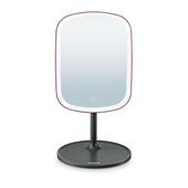 Kosmetické zrcátko BEURER BS47_BF_red, stolní s LED osvětlením 