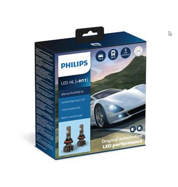 LED autožárovka Philips 11362U91X2, Ultinon Pro9100 2ks v balení
