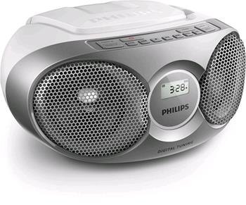 Radiopřijímač s CD PHILIPS AZ215S/12 Stříbrný