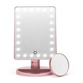 RIO 24 LED TOUCH DIMMABLE COSMETIC MIRROR - Rose gold - poškozený obal