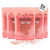 RIO Stripless hard wax beads 5x100g, ROSE
